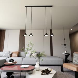 Závěsné svítidlo ELIT 4 – černé, 4× GX53, šířka 90 cm