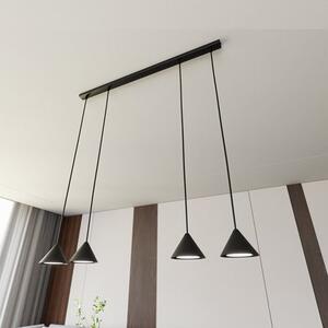 Závěsné svítidlo ELIT 4 – černé, 4× GX53, šířka 90 cm