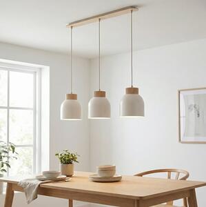 Závěsné svítidlo VIGO 3 – bílé, 3× E27, šířka 84 cm