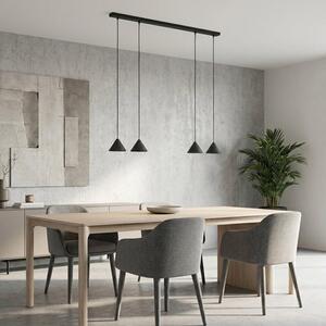 Závěsné svítidlo ELIT 4 – černé, 4× GX53, šířka 90 cm