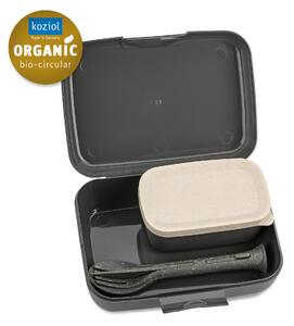 CANDY READY set dvou obědových boxů s příborem Šedá Organic KOZIOL (barva-popelavě šedá)