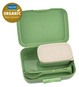 CANDY READY set dvou obědových boxů s příborem Zelená Organic KOZIOL (barva-listová zeleň)