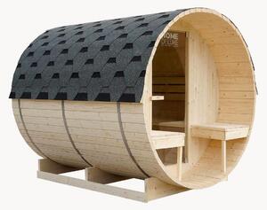 Exteriérová sudová sauna Lahti Deluxe