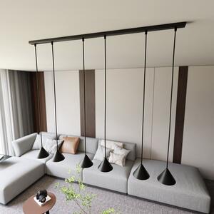 Závěsné svítidlo ELIT 6 – černé, 6× GX53, šířka 116 cm