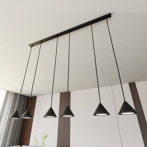 Závěsné svítidlo ELIT 6 – černé, 6× GX53, šířka 116 cm