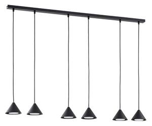 Závěsné svítidlo ELIT 6 – černé, 6× GX53, šířka 116 cm