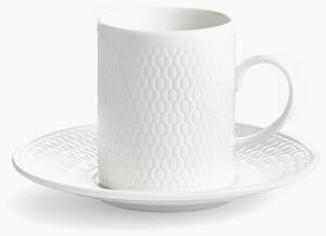 Šálek na espresso's podšálkem z kostního porcelánu Gio