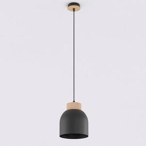 Závěsné svítidlo VIGO 1 – černé, 1× E27, šířka 18 cm