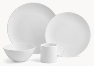 Sada snídaňového nádobí z kostního porcelánu Gio, pro 4 osoby, 16 dílů