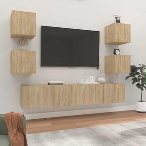 6dílný set TV skříněk dub sonoma kompozitní dřevo 3114256