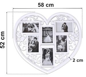 TZB Fotorámeček ve tvaru srdce Breva 10x15cm