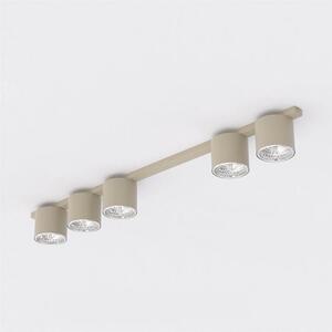 Stropní svítidlo NANO 5 – moka, 5× GU10 AR111, šířka 116 cm