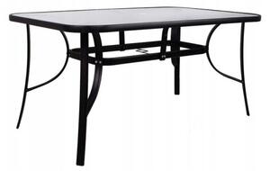 Zahradní stůl 150x90 cm SPRINGOS TOSCANA GF1014 černý