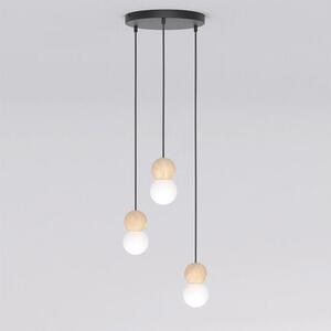 Závěsné svítidlo LOOP 3 – černé, 3× G9, šířka 23 cm