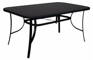 Zahradní stůl 150x90 cm SPRINGOS TOSCANA GF1038 černý