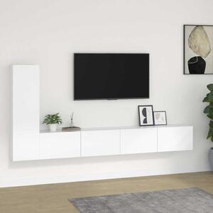 3dílný set TV skříněk bílý kompozitní dřevo 3114318
