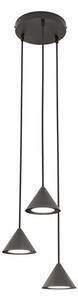 Závěsné svítidlo ELIT 3 PREM – černé, 3× GX53, šířka 20 cm