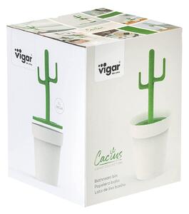 Odpadkový koš 3 l kaktus Cactus VIGAR (barva-zelená/bílá)