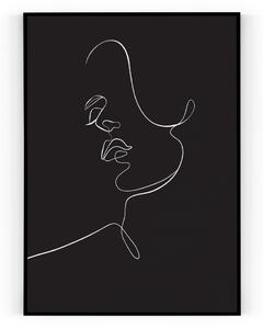 Plakát / Obraz Tvář Pololesklý saténový papír 40 x 50 cm