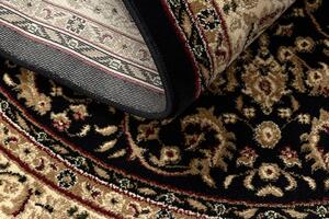 Makro Abra Oválný koberec ROYAL ADR 521 Klasický černý Rozměr: 200x290 cm