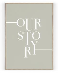Plakát Story A4 - 21 x 29,7 cm - pololesklý saténový papír o gramáži 200 g\/m²