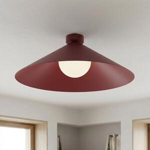 Stropní svítidlo MONO 1L – vínové, opálové sklo, 1× E14, šířka 50 cm