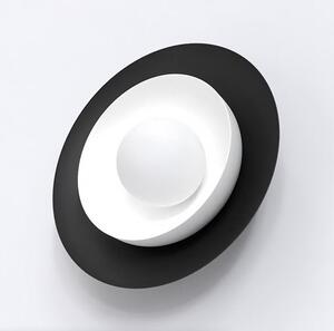 Nástěnné svítidlo POPPI K1 – černé / bílé, sklo, 1× G9, šířka 30 cm
