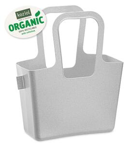 TASCHE plážová taška, zásobník, stojan na časopisy a noviny a na hračky Organic KOZIOL (barva-organic šedá)