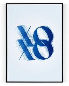 Plakát / Obraz XoXo Pololesklý saténový papír A4 - 21 x 29,7 cm