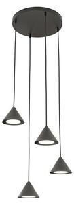 Závěsné svítidlo ELIT 4 PREM – černé, 4× GX53, šířka 30 cm