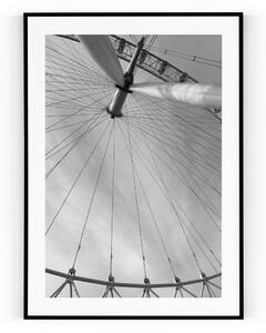Plakát / Obraz London Eye 61 x 91,5 cm Tiskové plátno