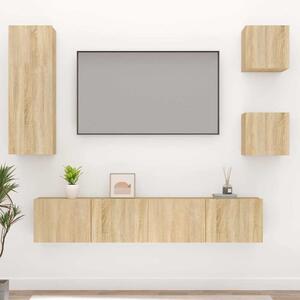 5dílný set TV skříněk dub sonoma kompozitní dřevo 3114440