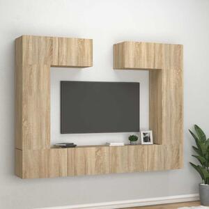 6dílný set TV skříněk dub sonoma kompozitní dřevo 3114464
