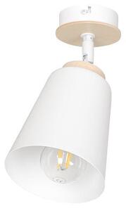 Stropní svítidlo ATLAS 1 – bílé, 1× E27, šířka 15 cm