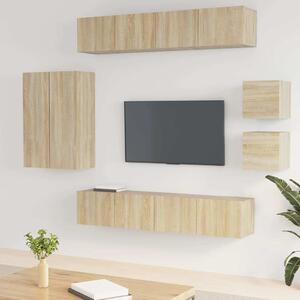 8dílný set TV skříněk dub sonoma kompozitní dřevo 3114488
