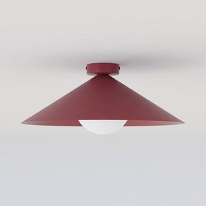 Stropní svítidlo MONO 1M – vínové, opálové sklo, 1× E14, šířka 40 cm