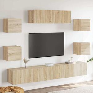 7dílný set TV skříněk dub sonoma kompozitní dřevo 3114520