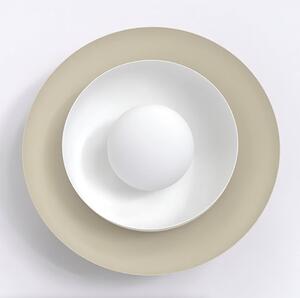 Nástěnné svítidlo POPPI K1 – moka / bílé, sklo, 1× G9, šířka 30 cm