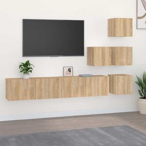 Nástěnná TV skříňka dub sonoma kompozitní dřevo 3114576