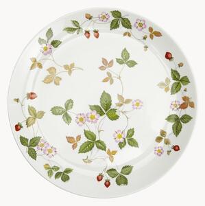 Mělký talíř z kostního porcelánu Fine Bone China Wild Strawberry