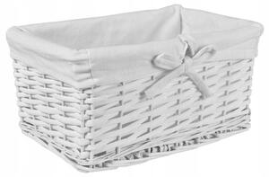 TZB Proutěný košík 30x20x15 - bílý