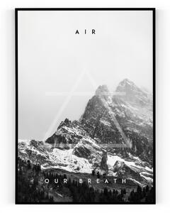 Plakát / Obraz Air 50 x 70 cm S okrajem Pololesklý saténový papír