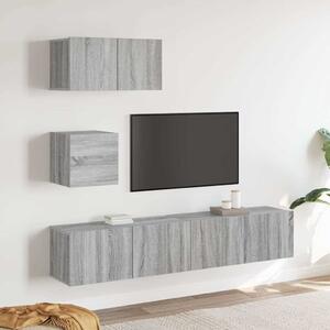 4dílný set TV skříněk šedý sonoma kompozitní dřevo 3114644