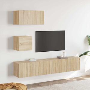 4dílný set TV skříněk dub sonoma kompozitní dřevo 3114640