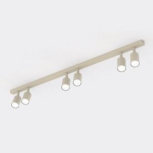 Stropní svítidlo FLASH 6 – moka, 6× GU10, šířka 116 cm