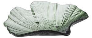 Skleněný dekorační tác 16x17 cm Gingko – Ixia