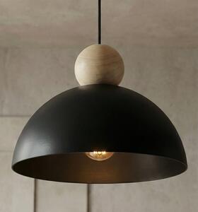 Závěsné svítidlo KAKI 1M – černé, 1× E27, šířka 30 cm