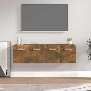 Nástěnné skříňky 2 ks kouřový dub 60 x 36,5 x 35 cm kompozit 3115633