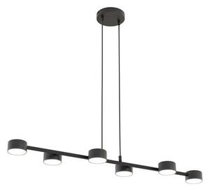 Závěsné svítidlo MEGARA 6 – černé, 6× GX53, šířka 80 cm