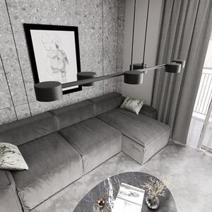Závěsné svítidlo MEGARA 6 – černé, 6× GX53, šířka 80 cm
